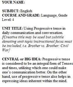 Unit Overview and Statement of Purpose